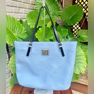 EUC,Anne Klein Perfect Tote Faux blue Leather Bag/tote